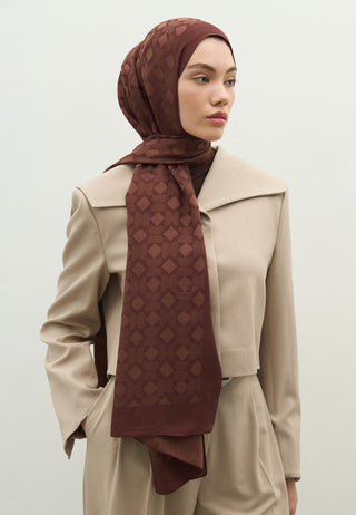 Oslo Jacquard Hijab Tree Bark