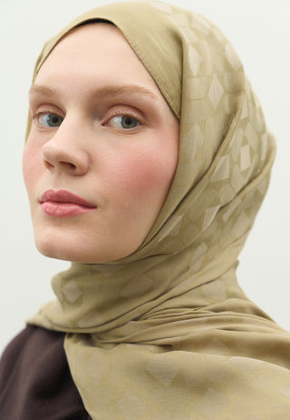 Oslo Jacquard Hijab Taupe