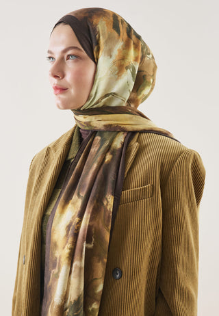 Pure Abstract Pattern Rami Hijab Brown