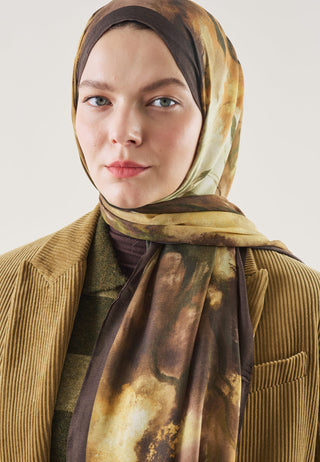 Pure Abstract Pattern Rami Hijab Brown