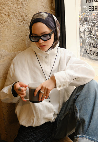 Pure Abstract Pattern Rami Hijab Black