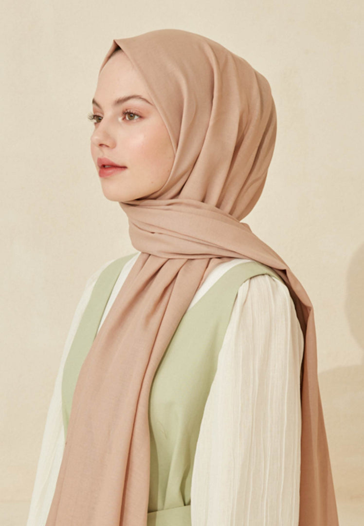 Thin Cotton Voile Hijab Nude