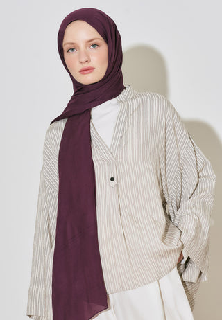 Rami Viscose Hijab Dark Cherry