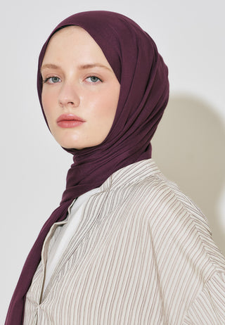 Rami Viscose Hijab Dark Cherry