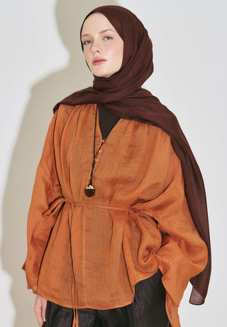 Rami Viscose Hijab Clay