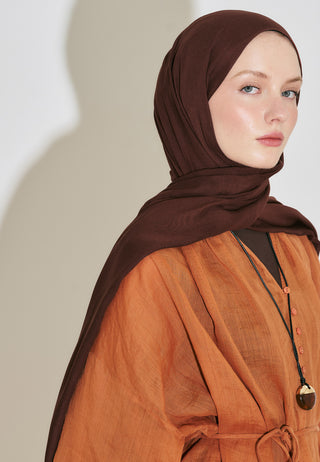 Rami Viscose Hijab Clay
