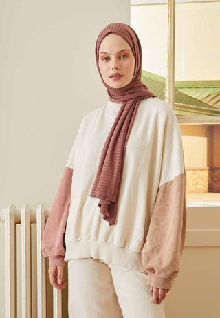 Comfy Jersey Hijab Deep Dusty Rose