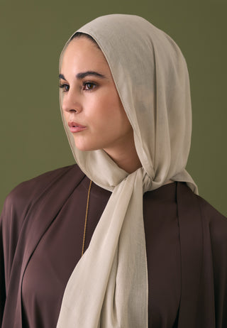 Soft Viscose Hijab Natural Beige