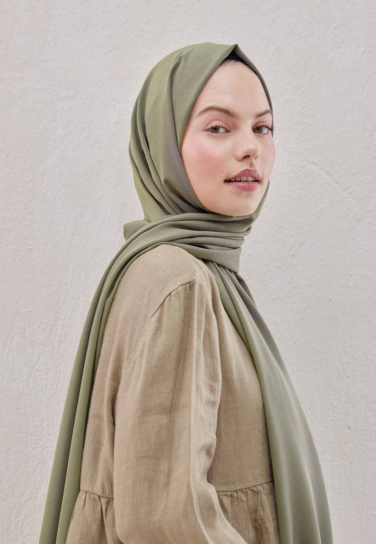 Medina Silk Hijab Light Khaki