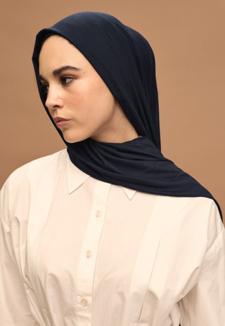 BAMBU PENYE ŞAL LACİVERT