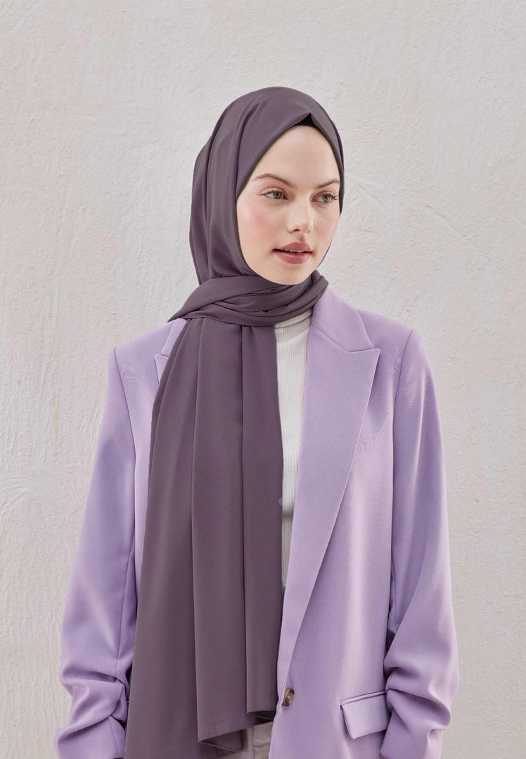 Medina Silk Hijab Dusty Purple