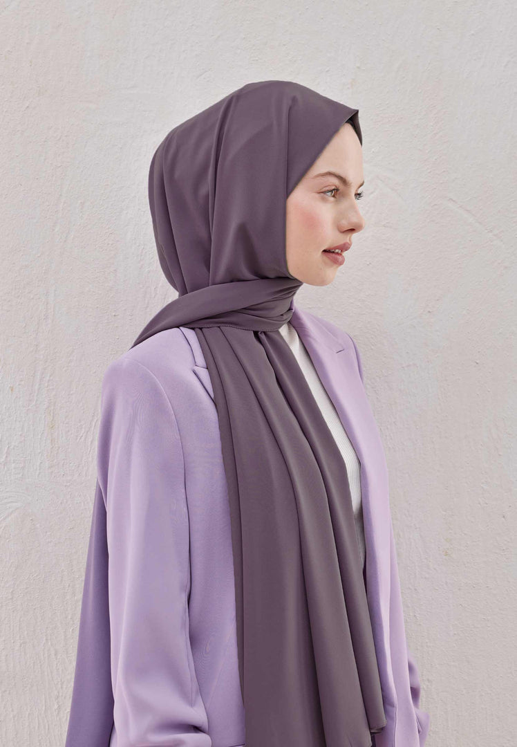 Medina Silk Hijab Dusty Purple