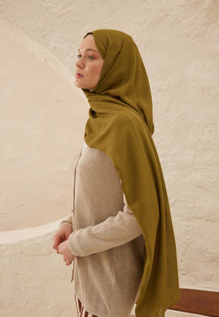 Rami Viscose Hijab Curry