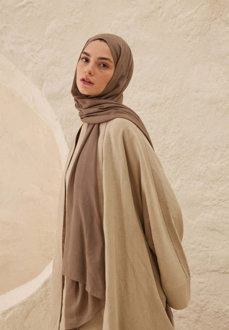 Rami Viscose Hijab Dark Mink