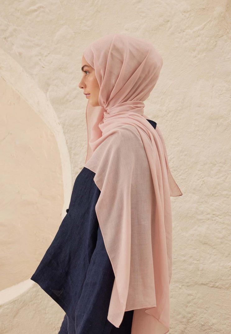 Rami Viscose Hijab Dusty Pink