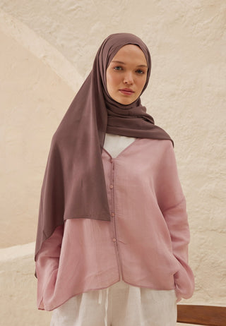 Rami Viscose Hijab Light Purple Pulm