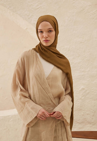 Rami Viscose Hijab Milky Brown