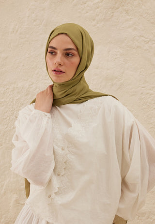 Rami Viscose Hijab Olive