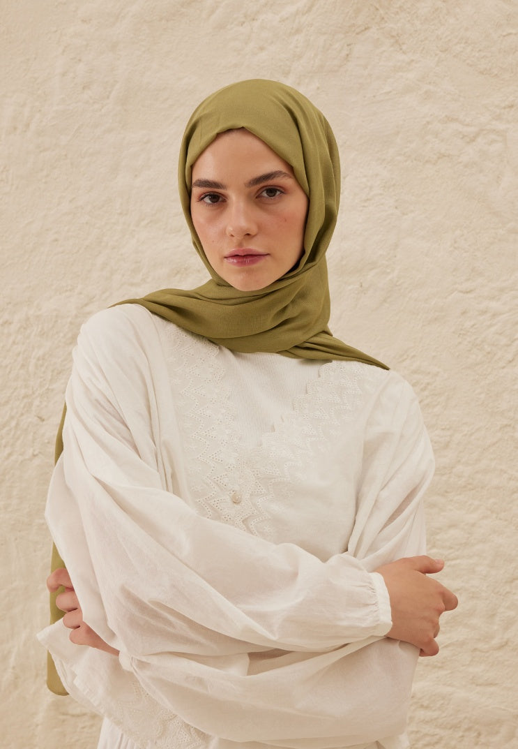 Rami Viscose Hijab Olive