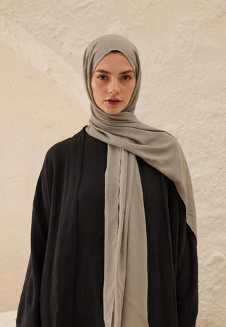 Rami Viscose Hijab Silver