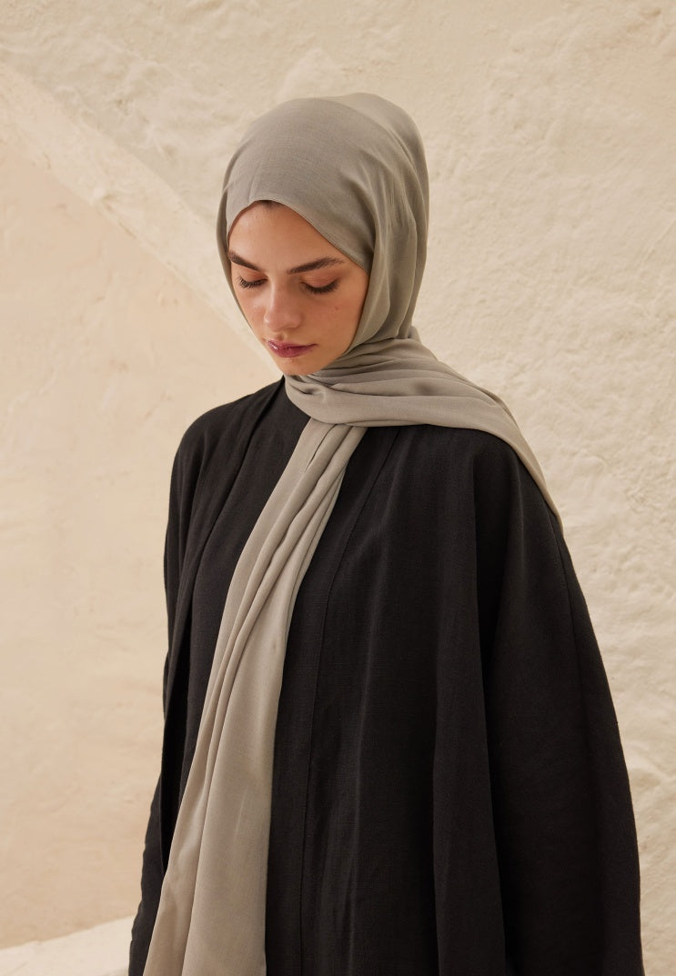 Rami Viscose Hijab Silver