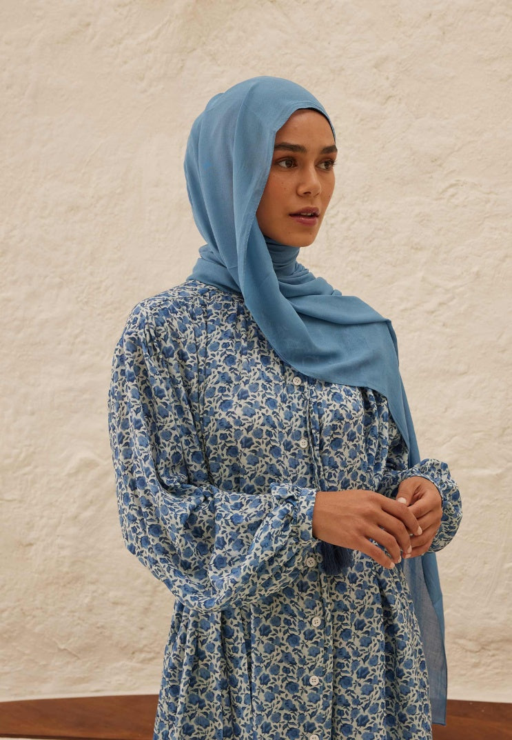Rami Viscose Hijab Sky Blue