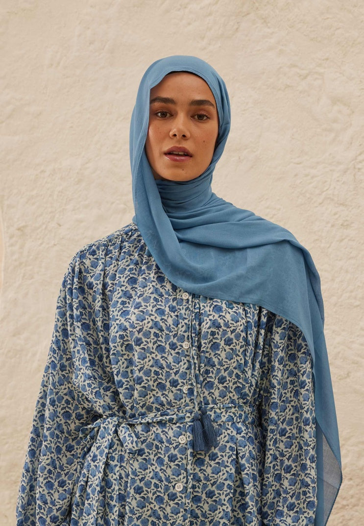 Rami Viscose Hijab Sky Blue