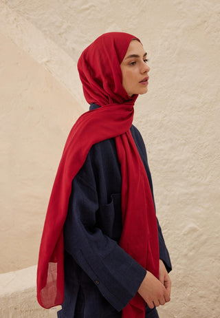 Rami Viscose Hijab Sour Cherry