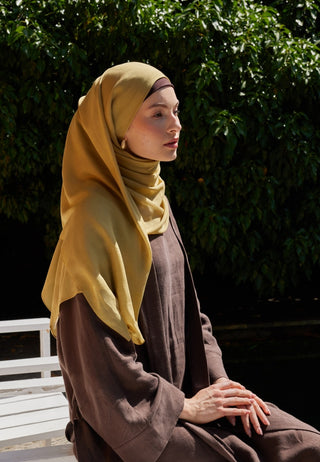 Rami Viscose Hijab Yellow