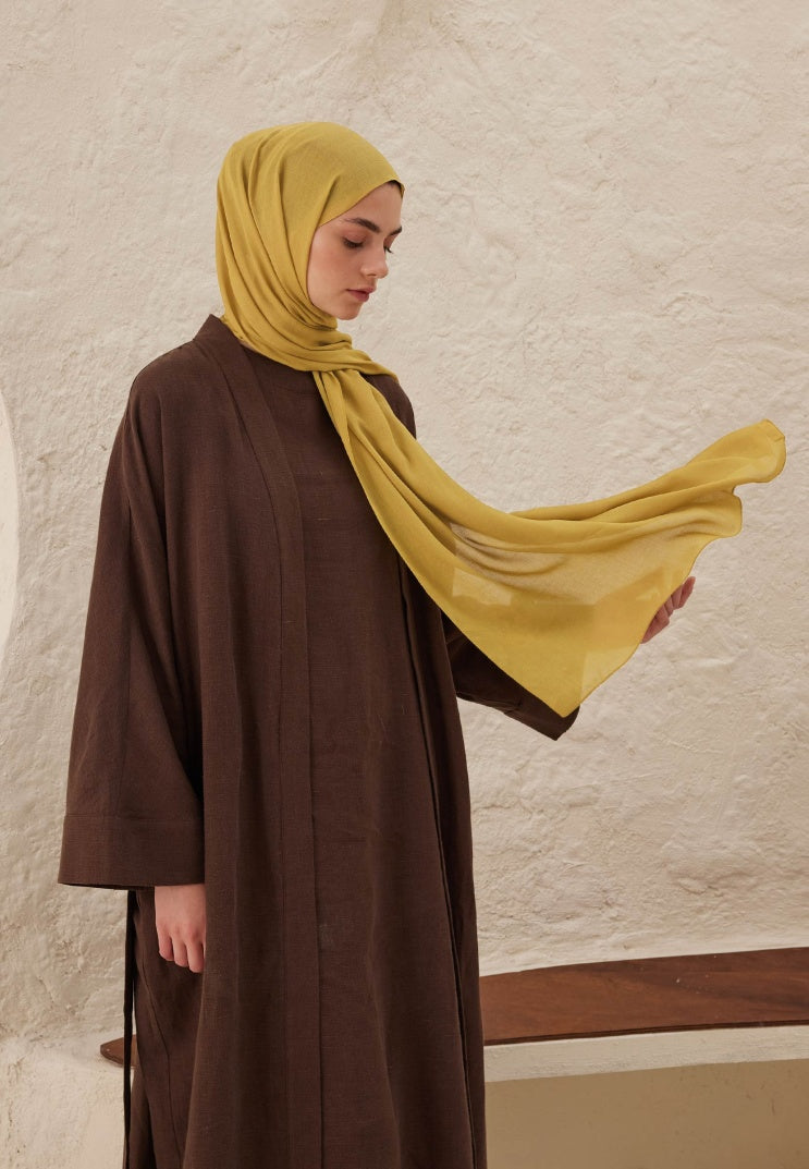 Rami Viscose Hijab Yellow