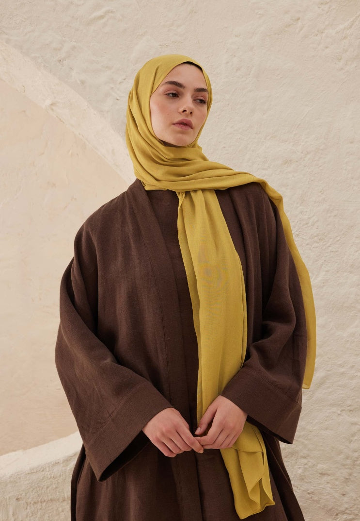 Rami Viscose Hijab Yellow
