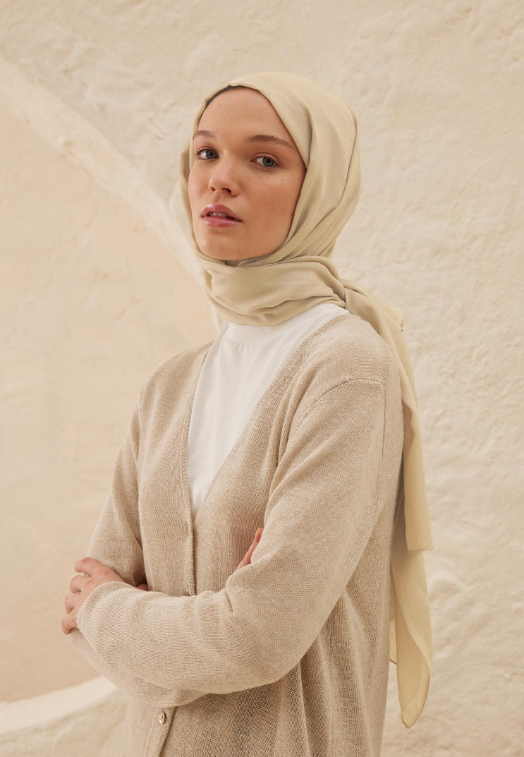 Rami Viscose Hijab Pebble