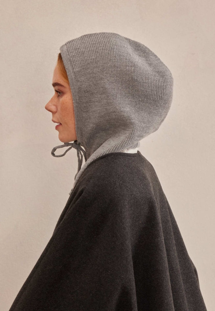 Adjustable Knit Balaclava Gray