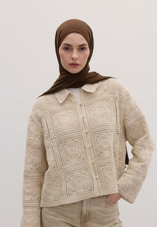 Bamboo Jersey Hijab Warm Brown