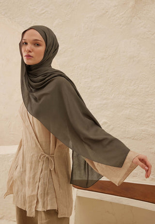 Rami Viscose Hijab Dusty Brown