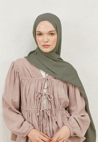 Rami Viscose Hijab Pastel Green