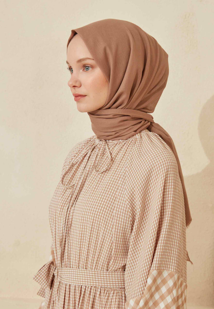 Thin Cotton Voile Hijab Hazelnut