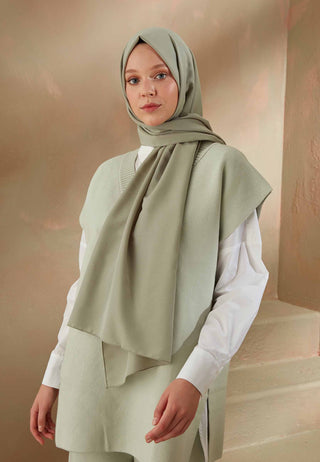 Cotton Viscose Hijab Pale Green