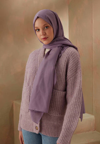 PAMUK VİSKON ŞAL LAVANTA