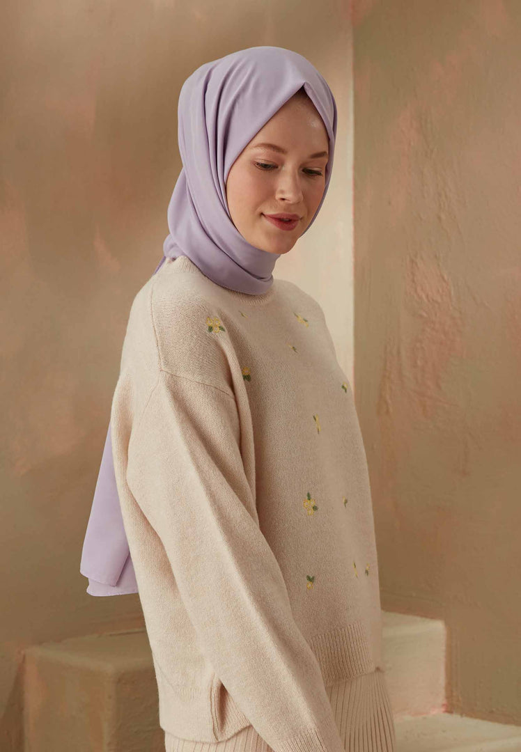 Cotton Viscose Hijab Lilac