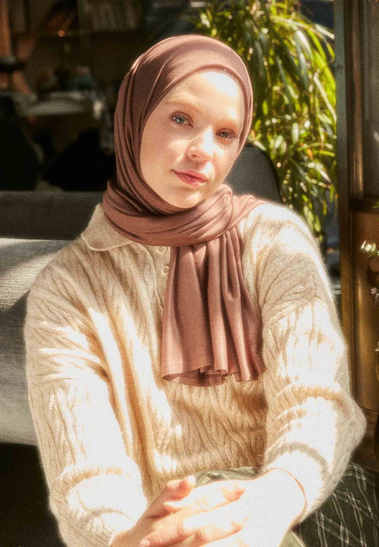 Jersey Hijab Cafe Noir