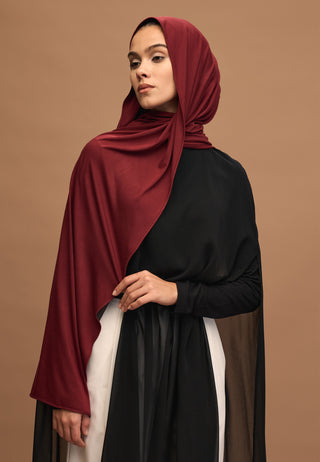 BAMBU PENYE ŞAL KOYU BORDO