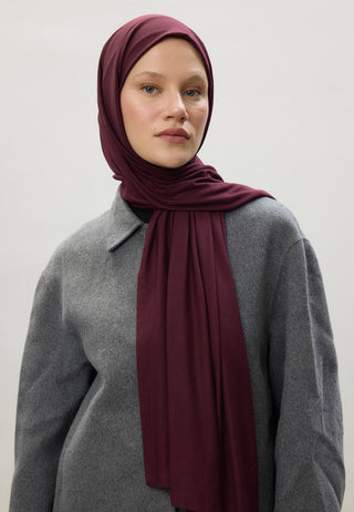 Jersey Hijab Burgund