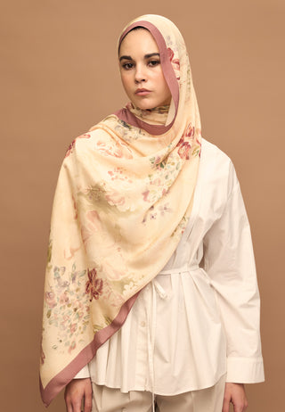 Peony Harmony Floss Viscose Hijab Soft Pink