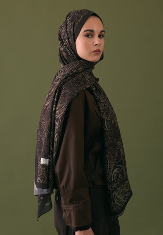 FREESIA DESEN ŞAL KAKAO