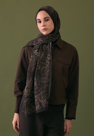 FREESIA DESEN ŞAL KAKAO