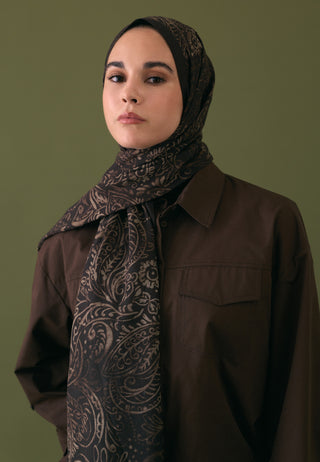 FREESIA DESEN ŞAL KAKAO