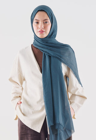 Dubai Premium Hijab Indigo
