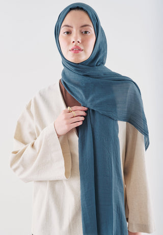 Dubai Premium Hijab Indigo