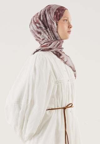 Soft Lines Soft Viscose Hijab Burgundy